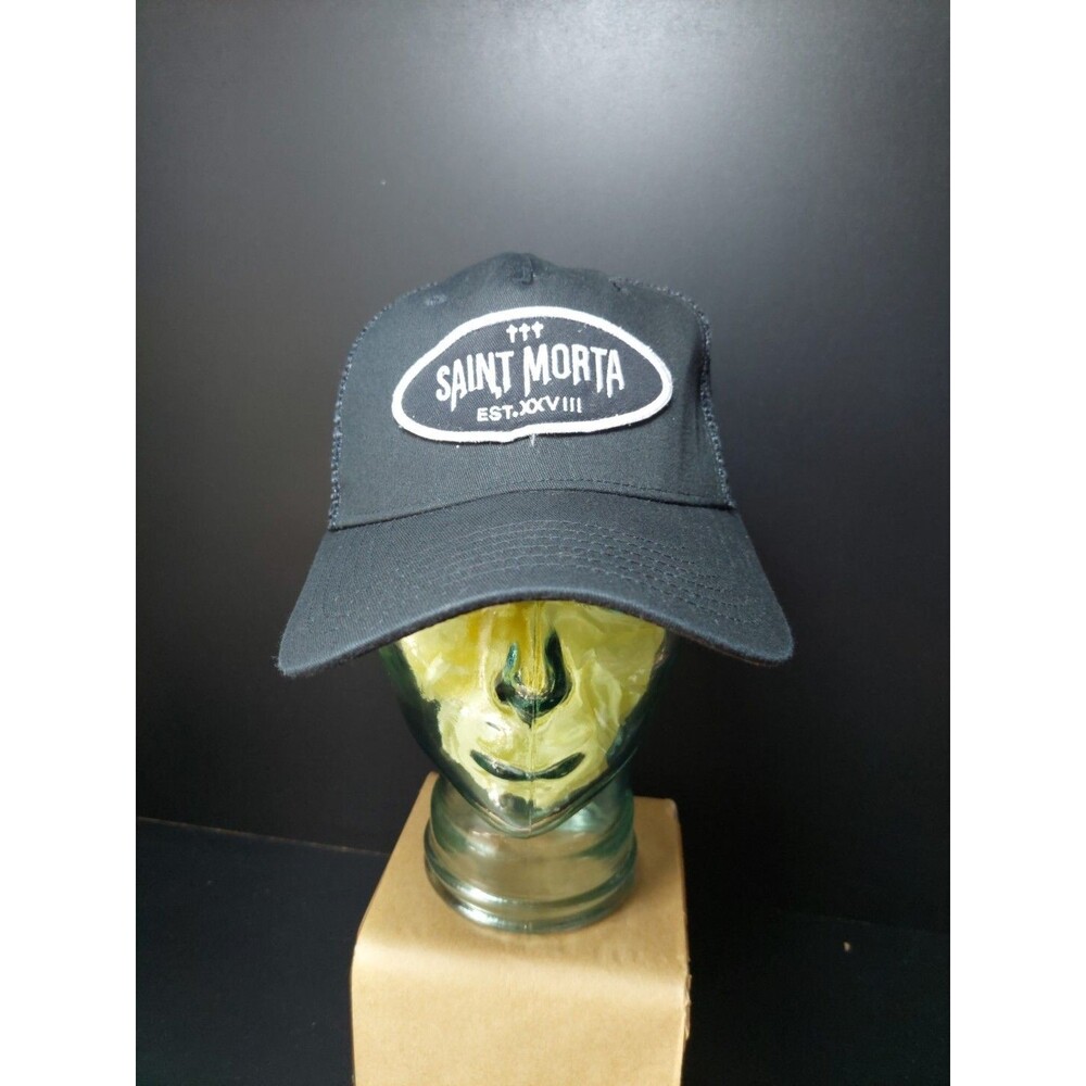 Saint Morta Streetwear Clothing Brand Black Snapback Hat